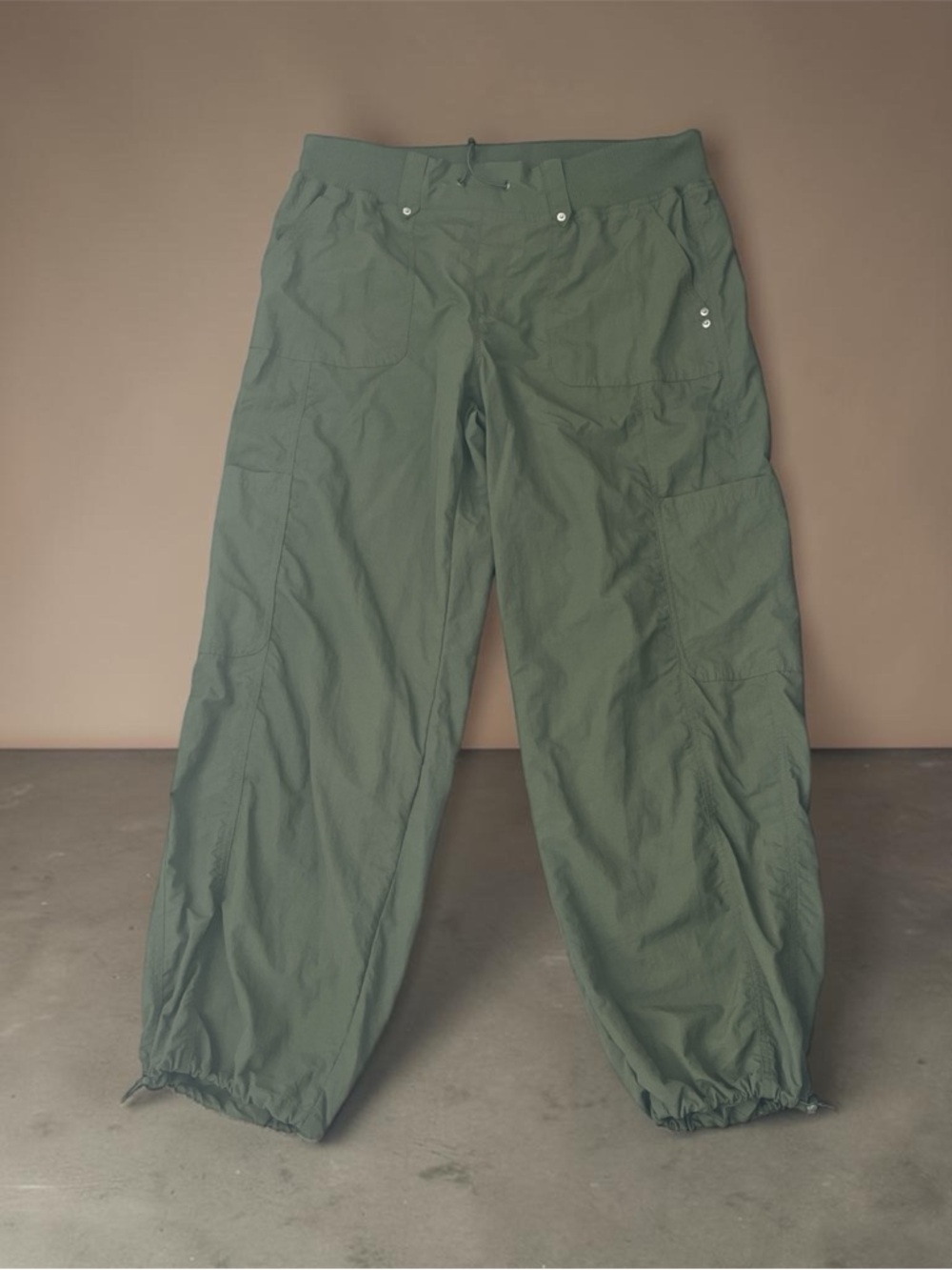 No Boundaries Olive Green Cargo Jogger Pants